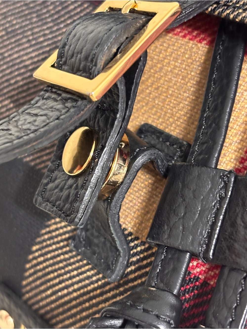 Blue Label Crestbridge Plaid Backpack former Burberry Blue Label Japan - Picture 9 of 16